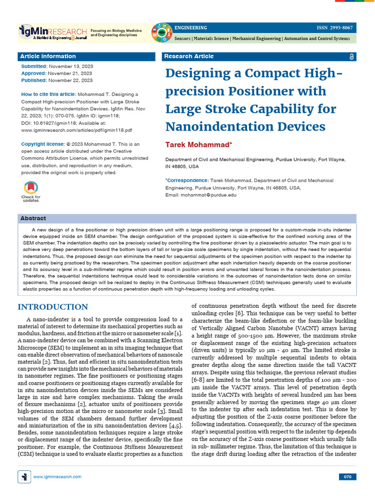 Designing A Compact High-Precision Positioner With Large Stroke ...
