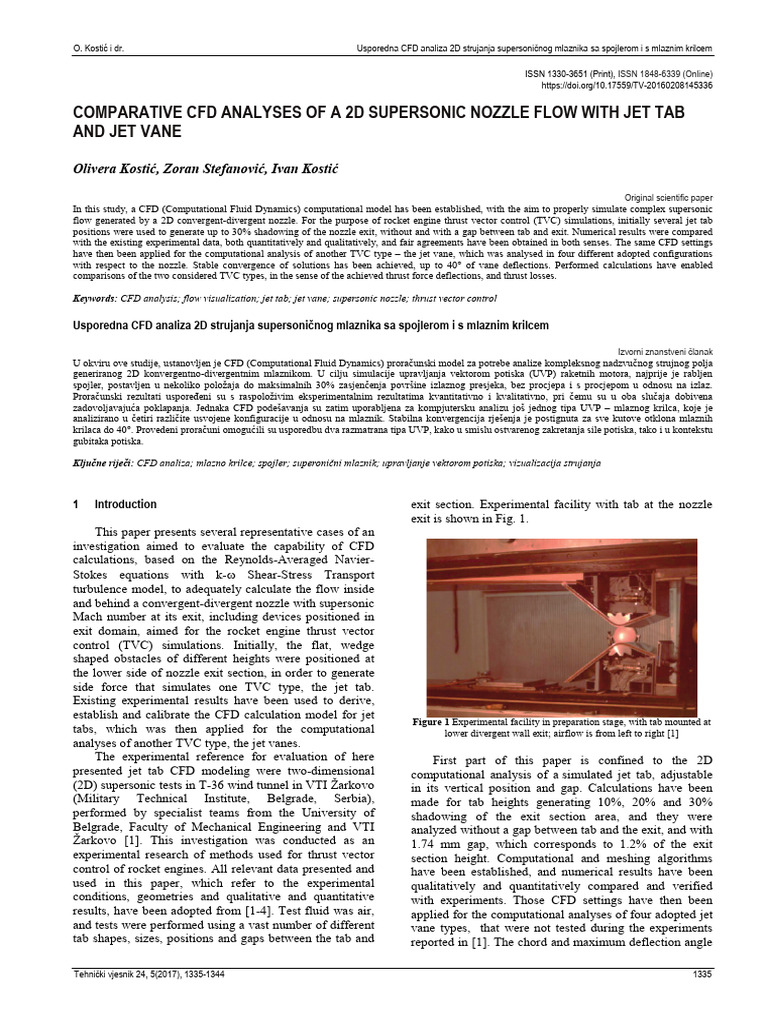 CFD Analysis of Supersonic Nozzle Flow | PDF | Jet Engine | Nozzle