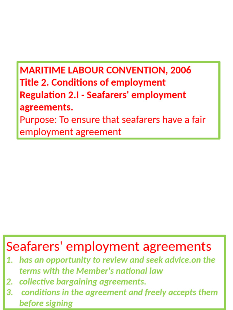 Seafareres Contract Aggrements | PDF