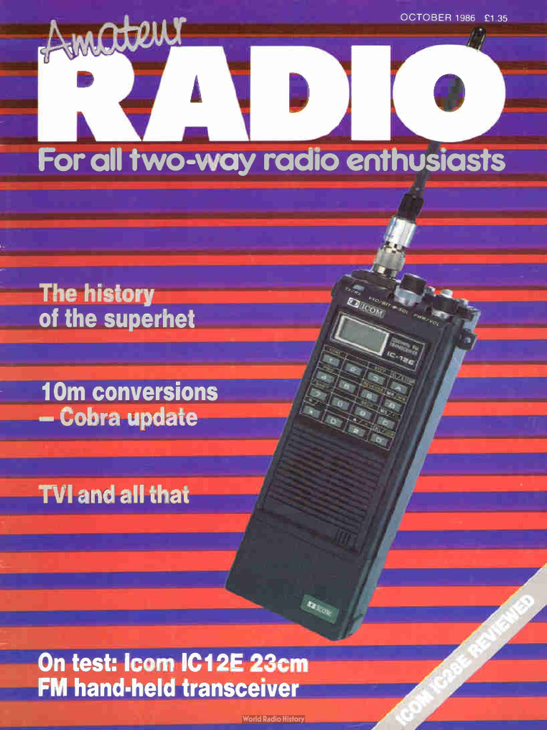October 1986 Amateur Radio Sale Guide | PDF | Electronics