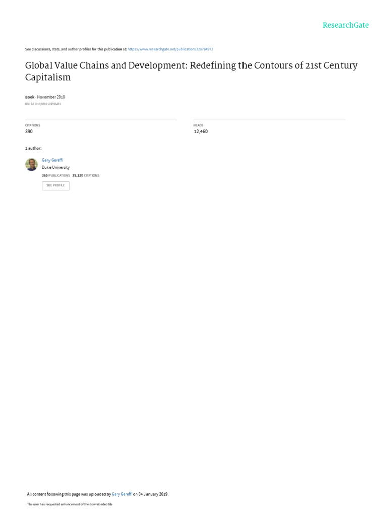 Global Value Chains and Development Insights | PDF | Economies | World ...
