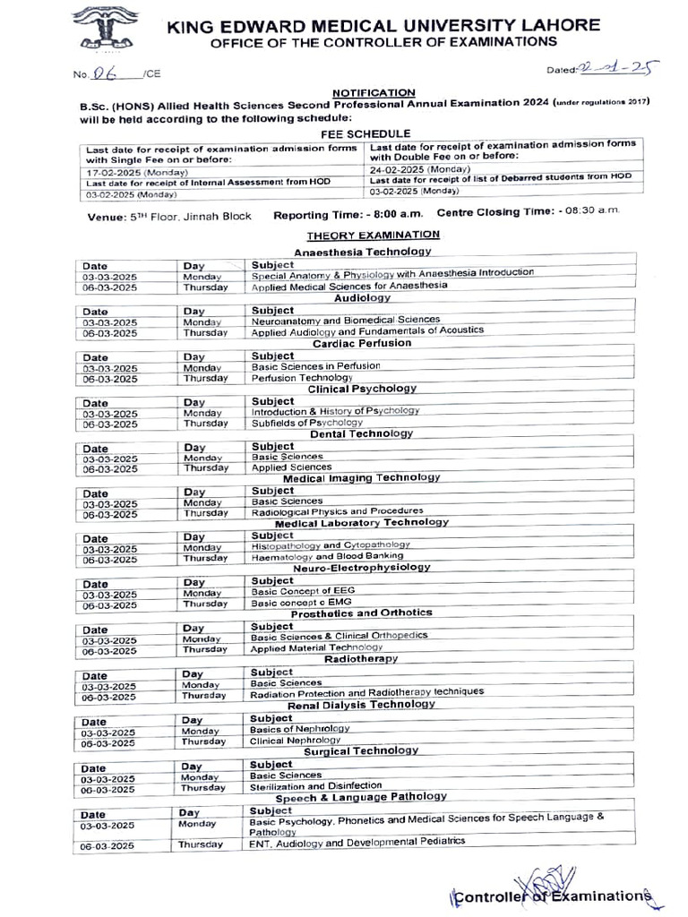 DNB Anesthesia Exam Schedule 2025 | PDF | Medicine | Pathology