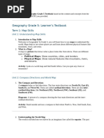 Grade 5 Geography Term 2 Summaries | PDF | River | Plateau