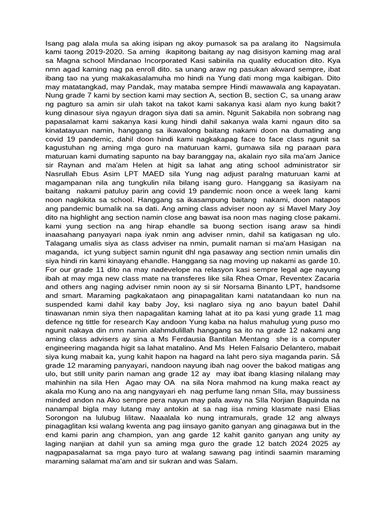 CLASS History | PDF