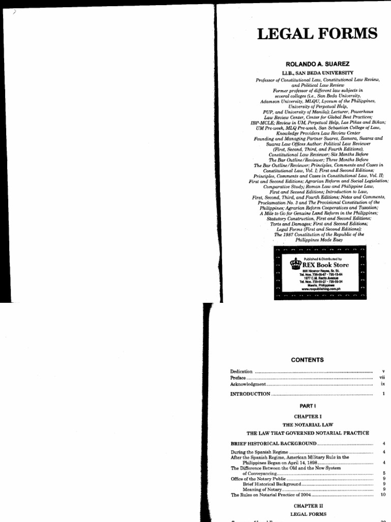 Legal FOrms Suares | PDF
