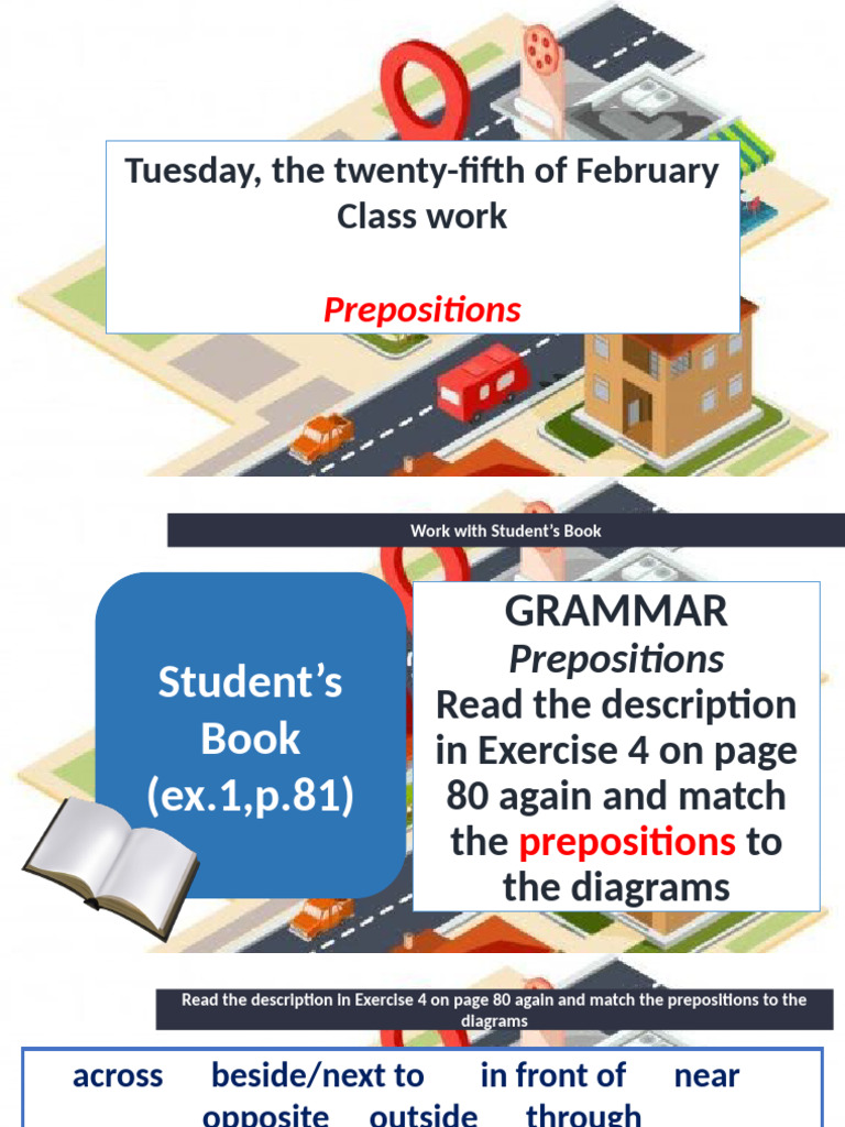 Prepositions and Directions Exercise | PDF