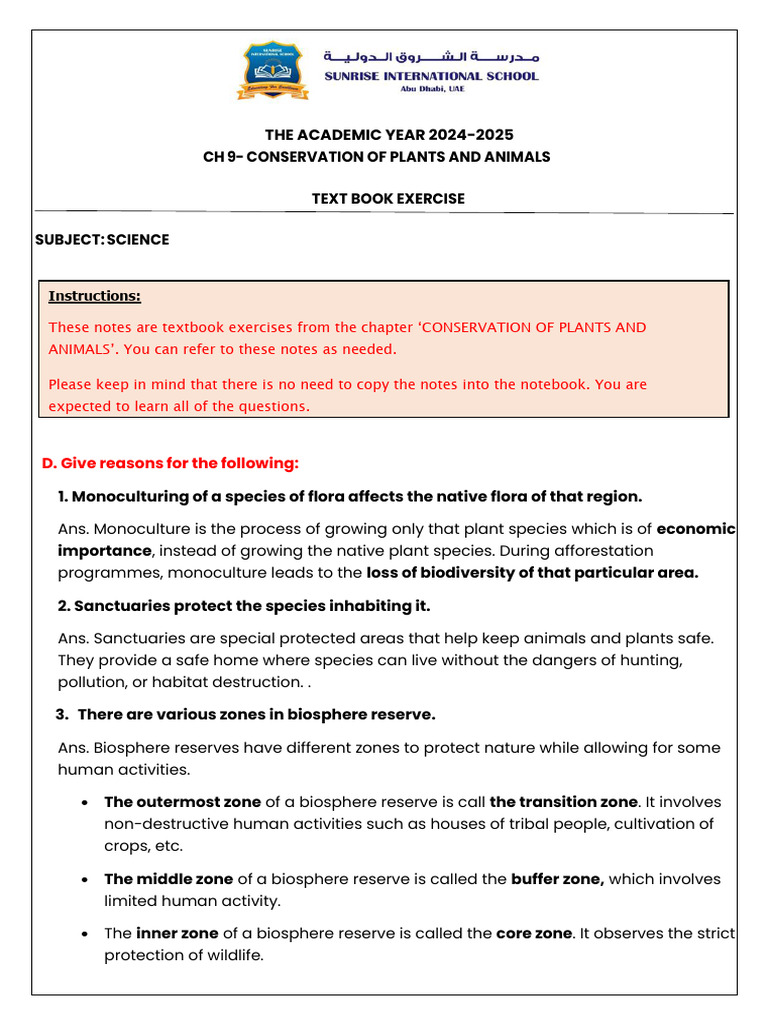 Conservation of Plants and Animals Guide | PDF | Soil | Endangered Species
