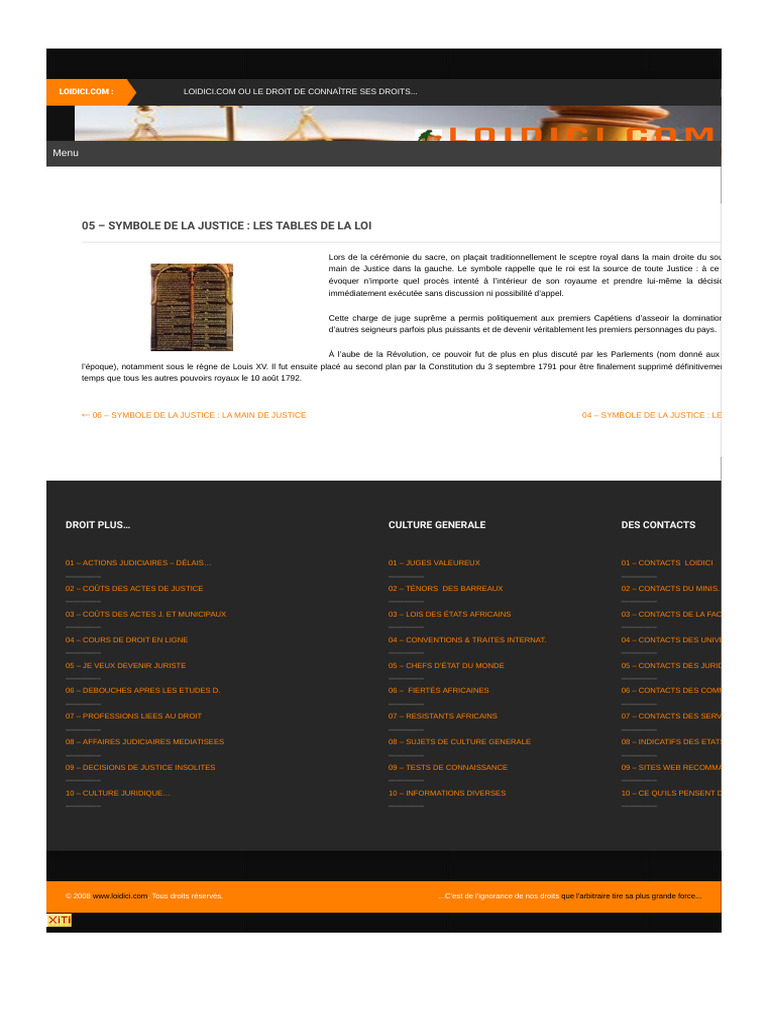 Symboles de la Justice en France | PDF | Justice | Crime et violence