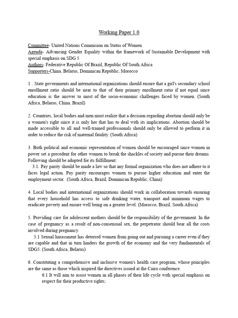 Advancing Gender Equality Strategies | PDF | Woman | Subsidy