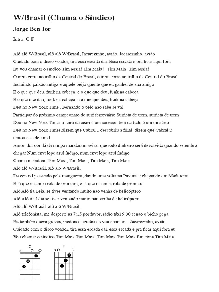 Letras de Músicas Brasileiras Famosas | PDF | Amor | Céu