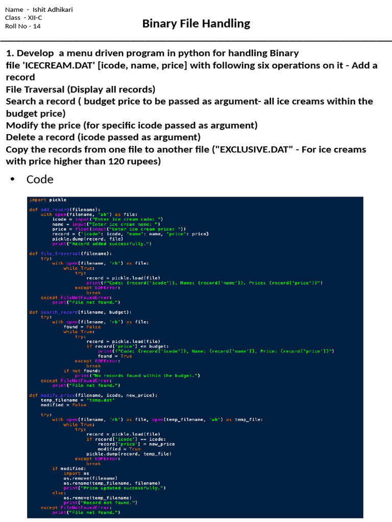 Python Binary File Operations Guide | PDF