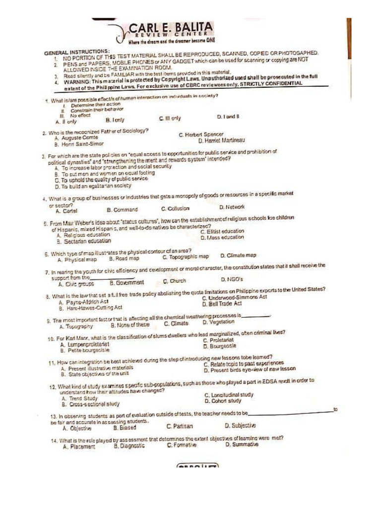 SOC SCI 4PR AL | Scienze Sociali | Materiale Didattico - 5