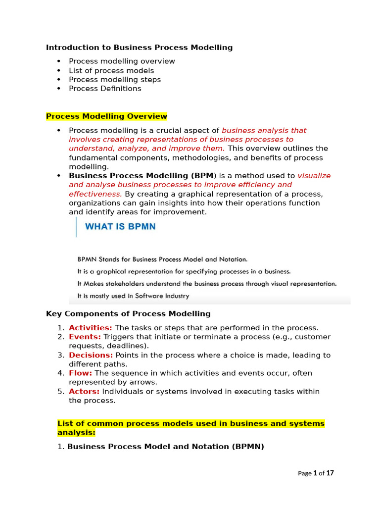 Business Process Modelling Guide | PDF | Business Process | Business