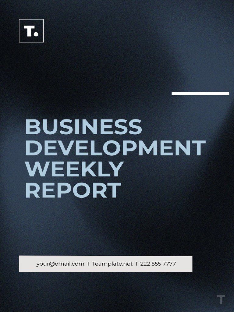 Business Development Weekly Report Template | PDF