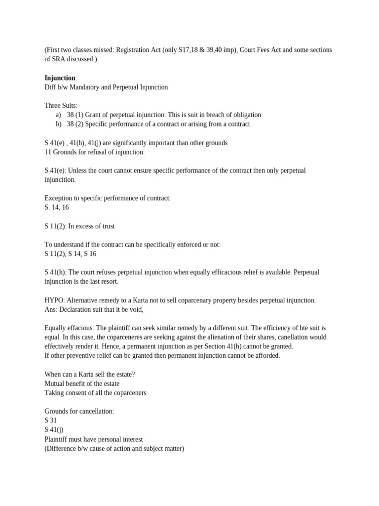 Understanding Injunctions and Limitation Laws | PDF | Lawsuit | Burden ...