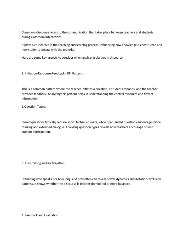 Discourse Analysis | PDF