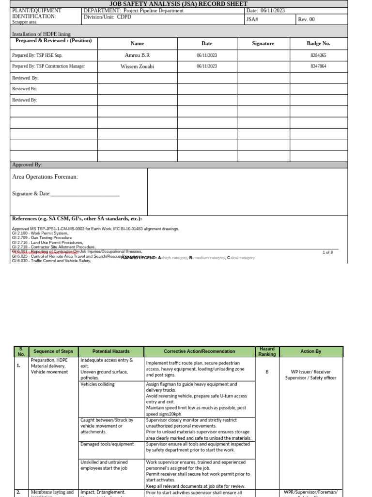 job-safety-analysis-for-hdpe-installation-pdf-welding-construction