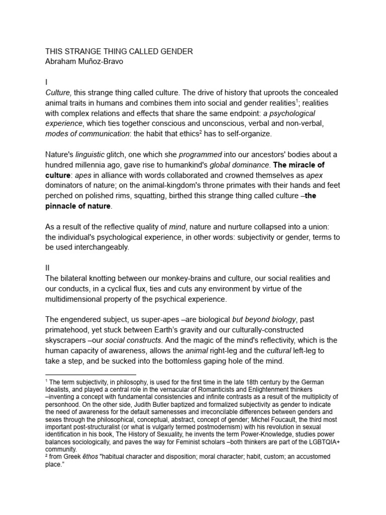 Understanding Gender and Culture Dynamics | PDF | Gender | Gender Studies