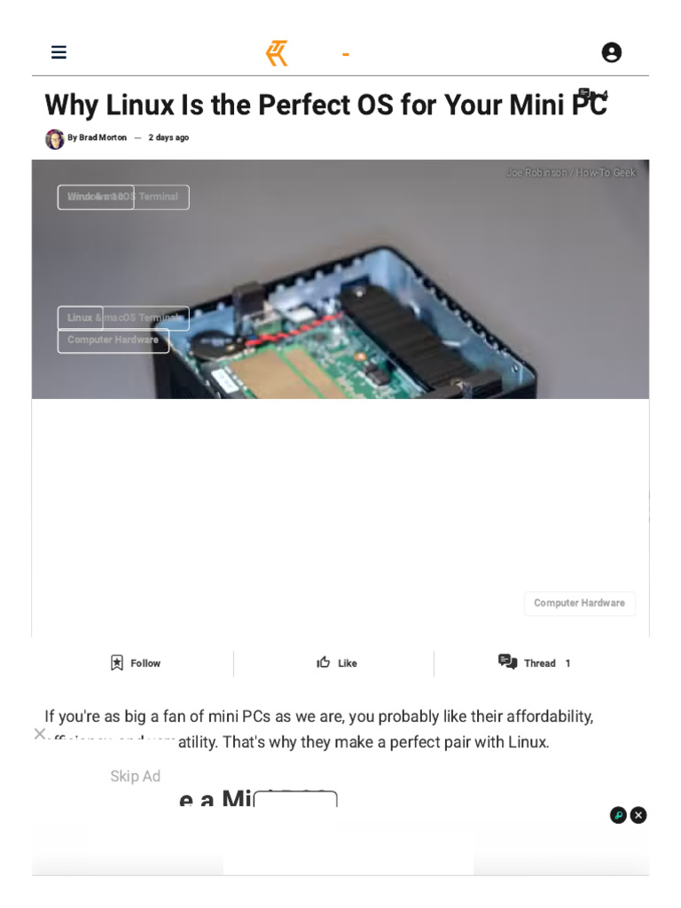 Mini PCs and Linux: Perfect Pairing | PDF | Personal Computers ...
