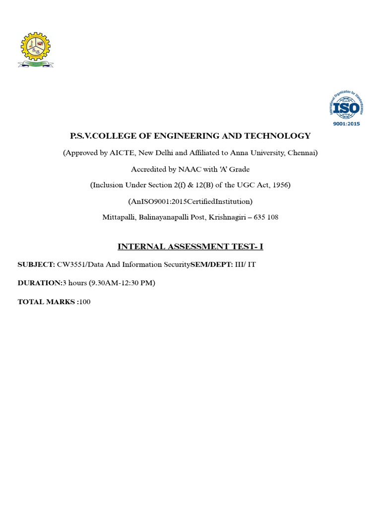 IT Security Exam Guide | PDF | Computing | Computer Security
