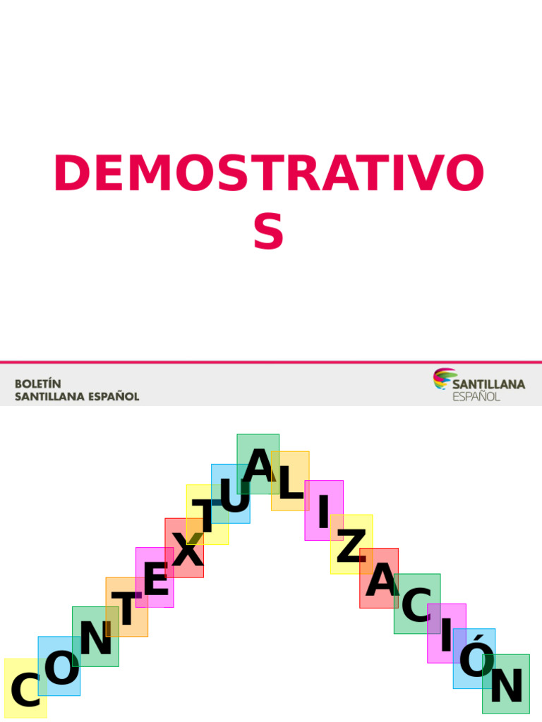 Usos de los Demostrativos en Español | PDF | Lingüística