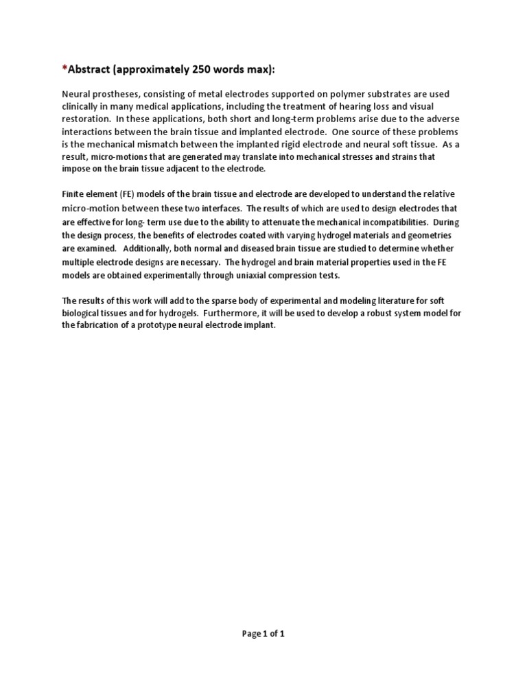 Abstract - UPLOAD Version | PDF | Science & Mathematics | Technology ...