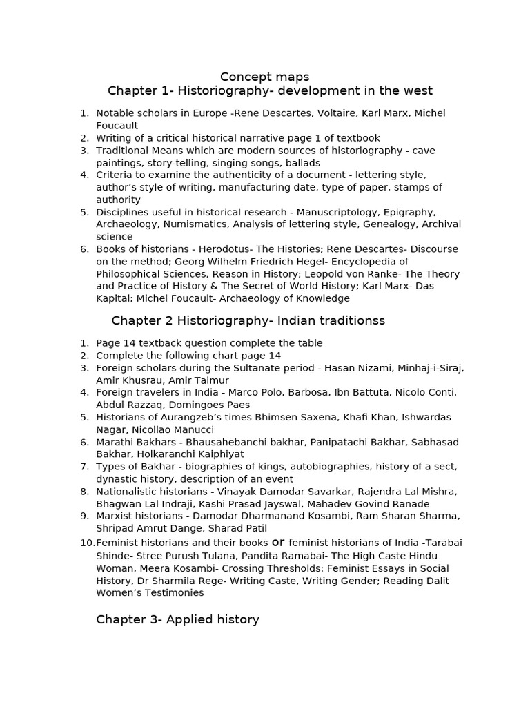 Concept Maps in Historiography | PDF | Indian National Congress ...