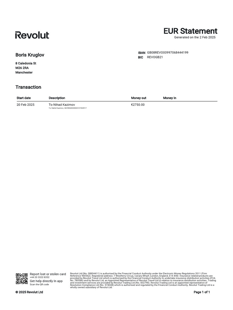 Transaction Statement 67b3319e 7af9 Ab63 A3c0 Dc7a73ef59b6 en GB | PDF