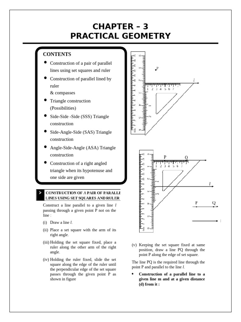 Triangle Construction Techniques | PDF | Triangle | Perpendicular