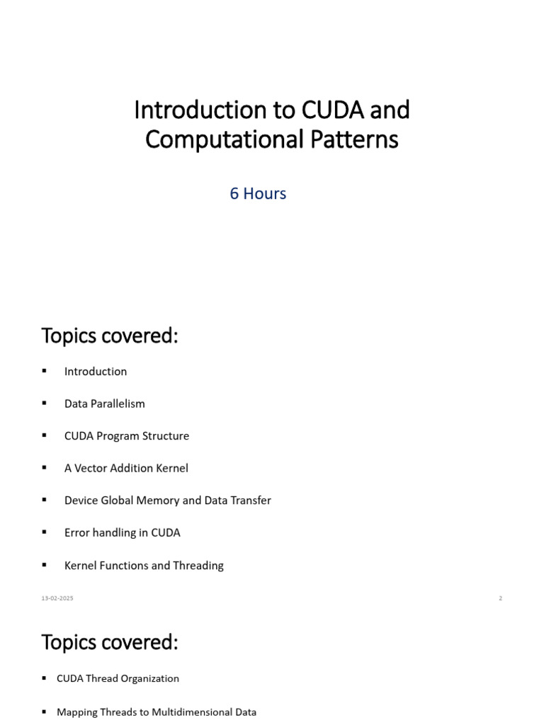 CUDA_part-1-LMS | PDF | Pointer (Computer Programming) | Parallel Computing