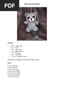 Raccoon Keychain