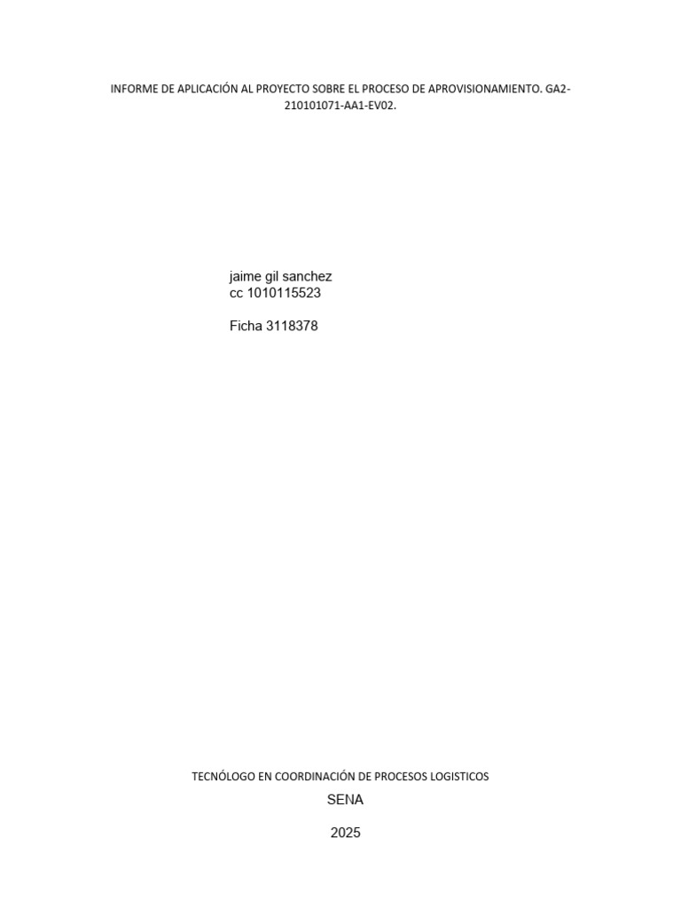 Política de Aprovisionamiento COLACTEOS | PDF | Calidad (comercial ...