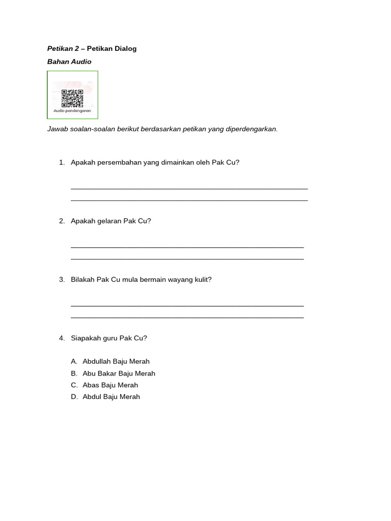 Item 2 ( Petikan Dialog) T6 | PDF