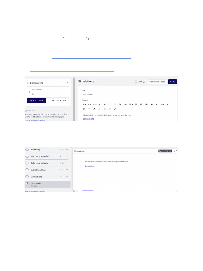 Integrating SimpleSim with Thinkific | PDF