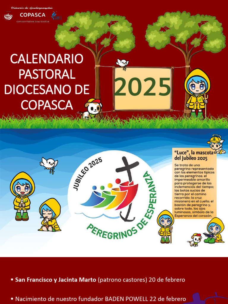 Maqueta del Calendario Litúrgico 2025 | PDF | Exploración | Fiestas ...