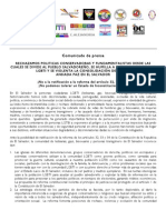 Comunicado de Prensa LGBTI 2012