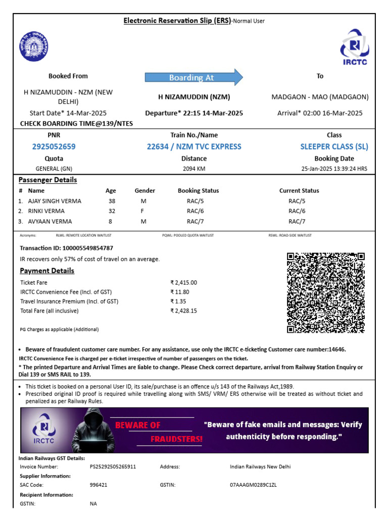Ticket - Copy | PDF | Identity Document