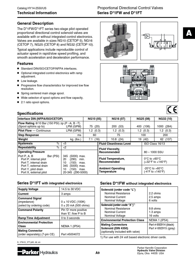 Proportional Directional Control Valves | PDF | Valve | Equipment