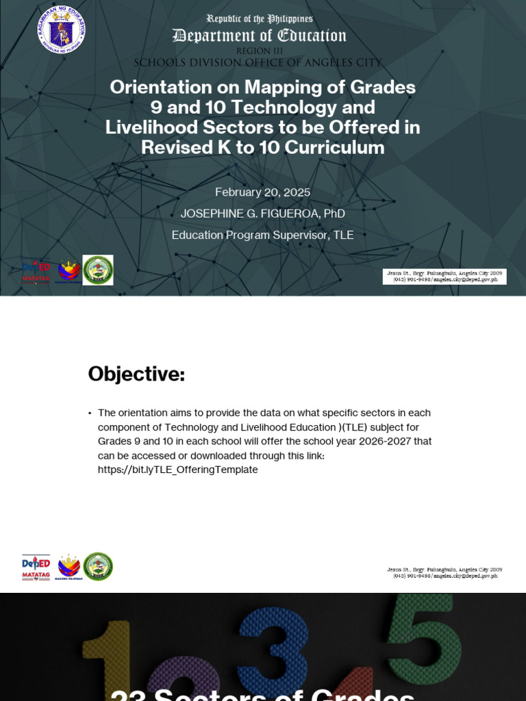 Mapping TLE Sectors for Grades 9-10 | PDF