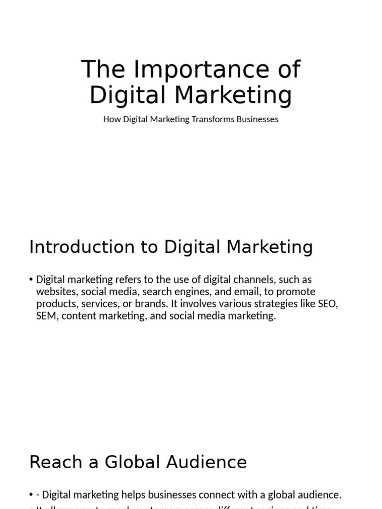 Benefits of Digital Marketing Strategies | PDF