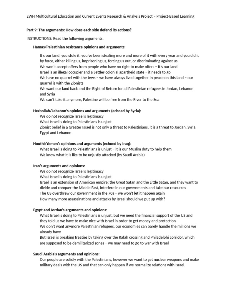 Multicultural+Education+Project Parts+9+and+10 | PDF | Israel | World ...