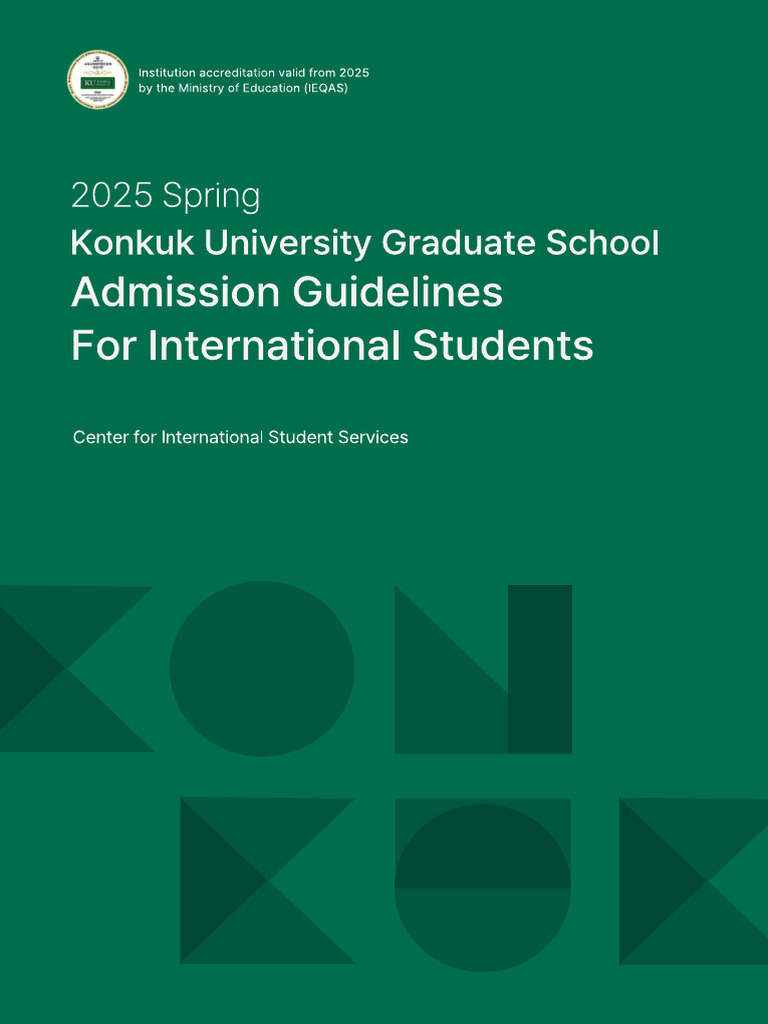 2025 Spring Graduate School Admission Guidelines | PDF