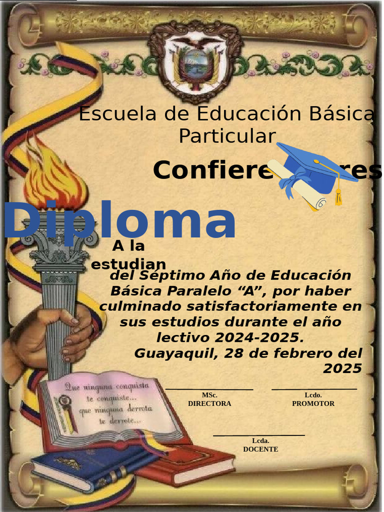 Diploma Séptimo Año 2025 | PDF