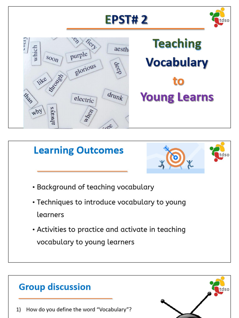 Teaching Vocabulary to Young Learners | PDF | Vocabulary ...