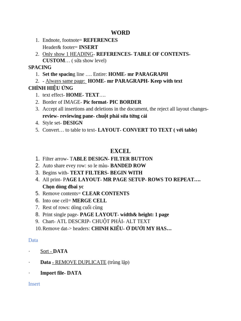 Word Excel | PDF