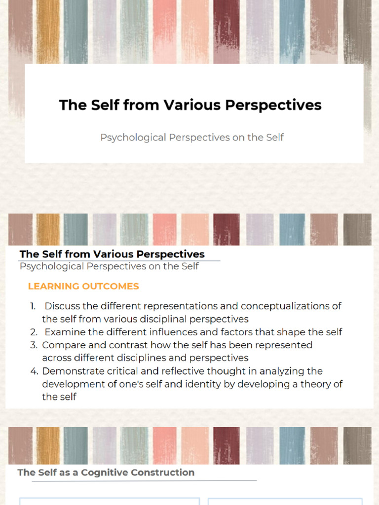 Lesson 3 Psychological Perspective | PDF