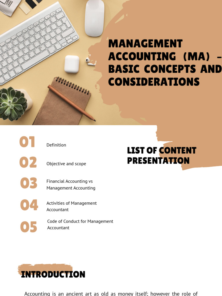 Management Accounting: Key Concepts Explained | PDF | Management ...