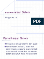 Pemeliharaan Sistem