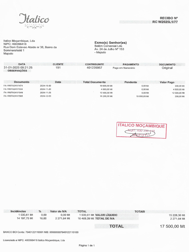 RC 77 Belem Comercial | PDF