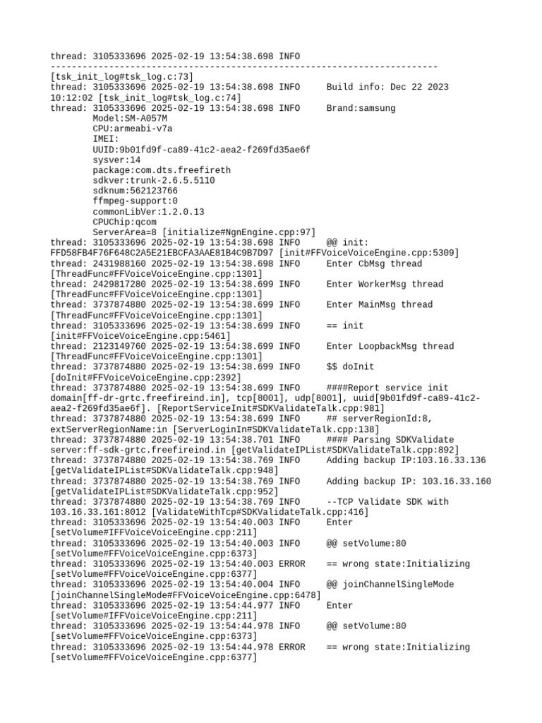 Samsung SM-A057M SDK Initialization Log | PDF | Internet Standards ...